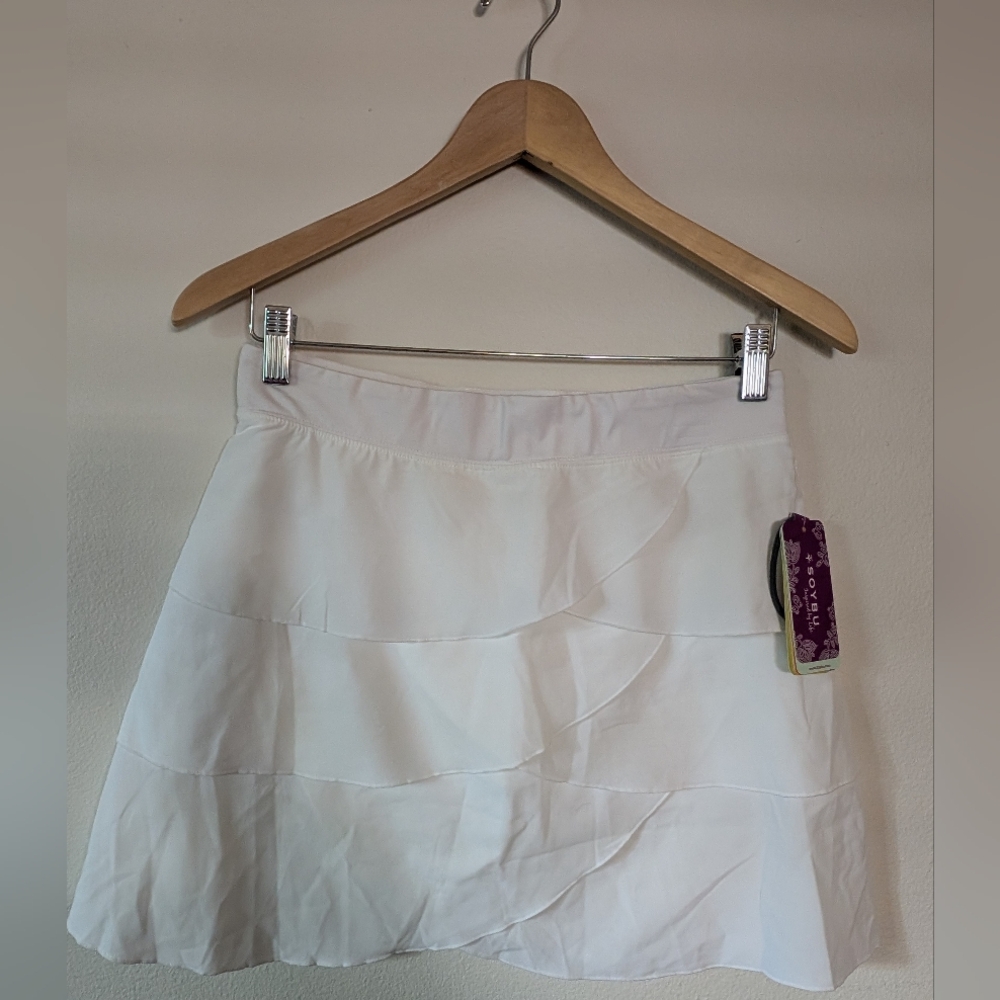 NEW Soybu White Petal Skort S NWT